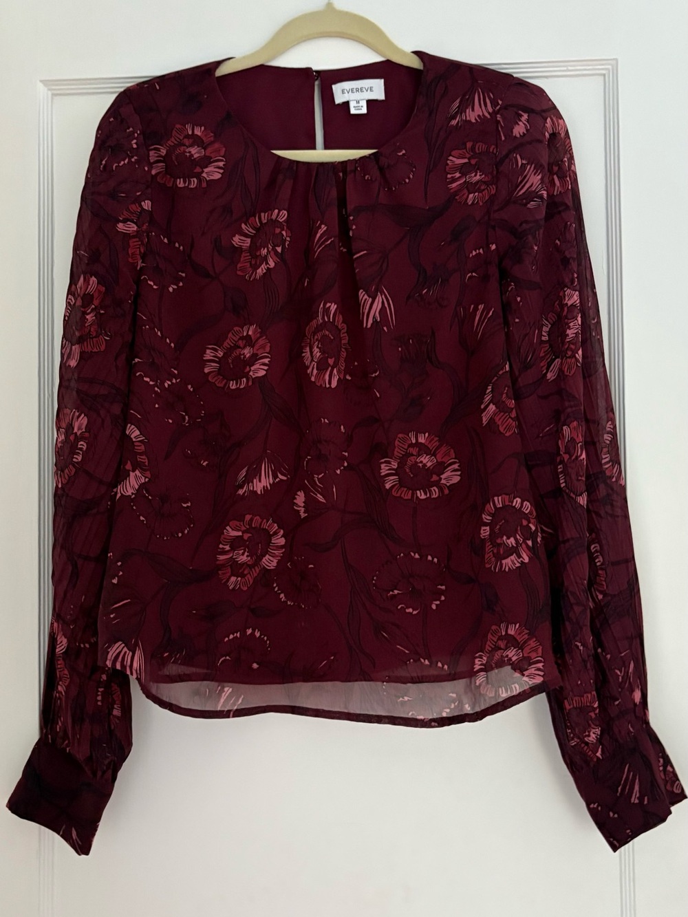 Evereve floral blouse